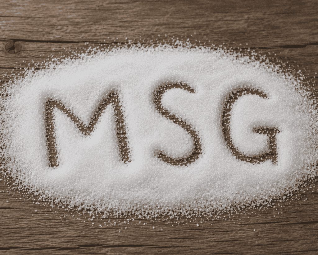 MSG seasoning, food additive, flavor enhancer, culinary ingredient, salt.